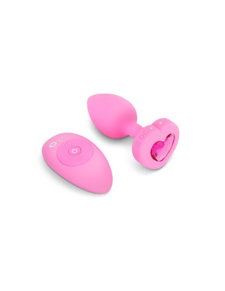PLUG JOYA VIBRADOR FORMA CORAZÓN SM ROSA