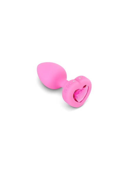 PLUG JOYA VIBRADOR FORMA CORAZÓN SM ROSA