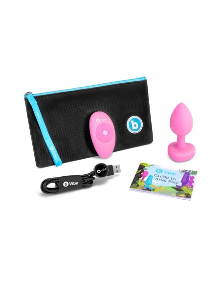 PLUG JOYA VIBRADOR FORMA CORAZÓN SM ROSA