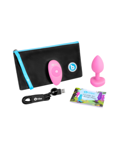 PLUG JOYA VIBRADOR FORMA CORAZÓN SM ROSA