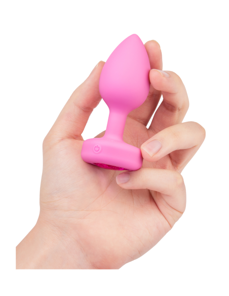 PLUG JOYA VIBRADOR FORMA CORAZÓN SM ROSA
