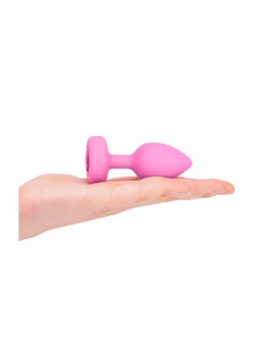 PLUG JOYA VIBRADOR FORMA CORAZÓN SM ROSA