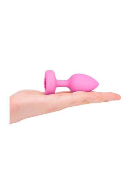 PLUG JOYA VIBRADOR FORMA CORAZÓN SM ROSA