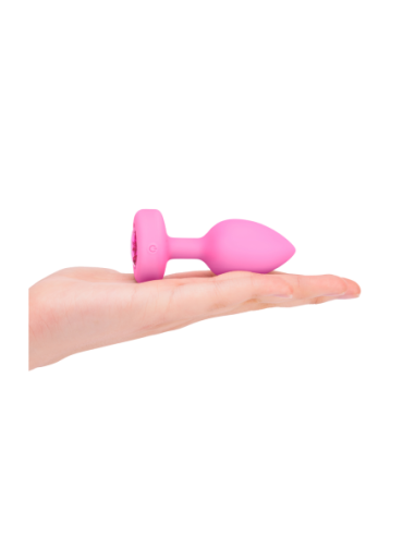 PLUG JOYA VIBRADOR FORMA CORAZÓN SM ROSA