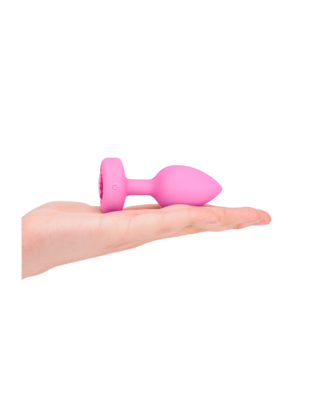 PLUG JOYA VIBRADOR FORMA CORAZÓN SM ROSA