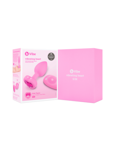 PLUG JOYA VIBRADOR FORMA CORAZÓN SM ROSA