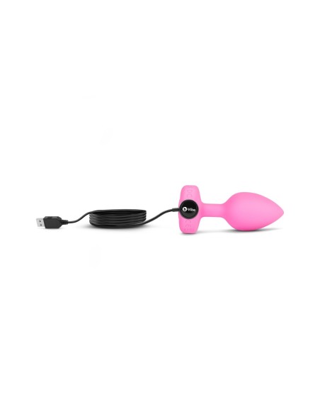 PLUG JOYA VIBRADOR FORMA CORAZÓN SM ROSA