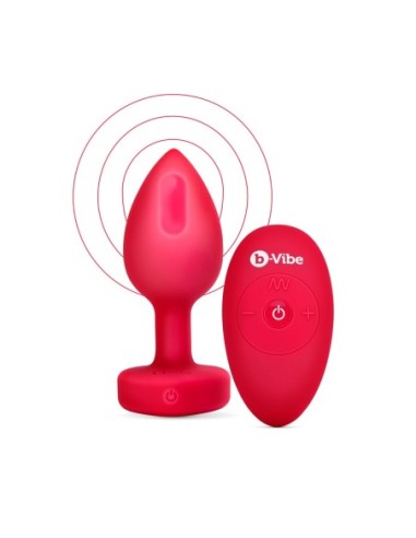 PLUG JOYA VIBRADOR FORMA CORAZÓN ML ROJO