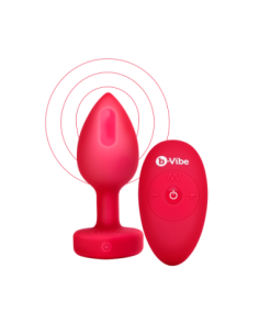 PLUG JOYA VIBRADOR FORMA CORAZÓN ML ROJO 2