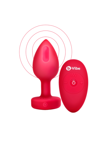 PLUG JOYA VIBRADOR FORMA CORAZÓN ML ROJO