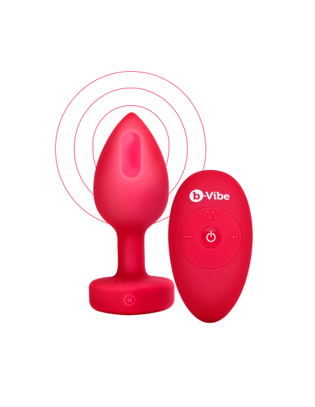 PLUG JOYA VIBRADOR FORMA CORAZÓN ML ROJO