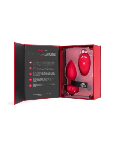 PLUG JOYA VIBRADOR FORMA CORAZÓN ML ROJO