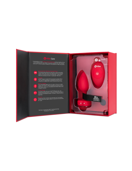 PLUG JOYA VIBRADOR FORMA CORAZÓN ML ROJO