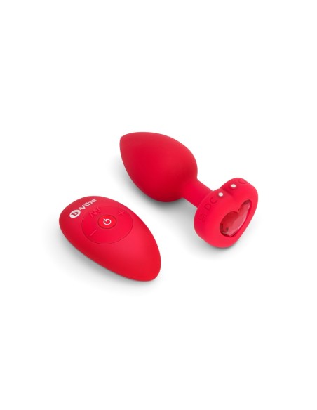 PLUG JOYA VIBRADOR FORMA CORAZÓN ML ROJO