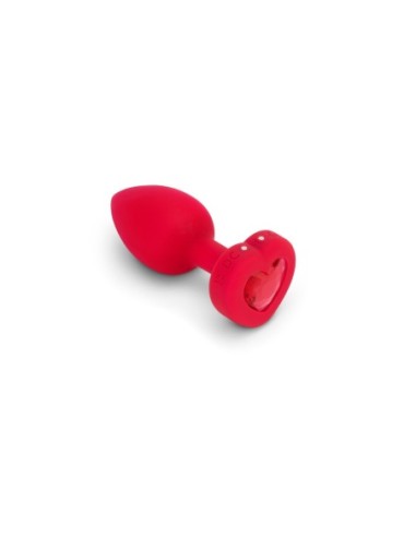 PLUG JOYA VIBRADOR FORMA CORAZÓN ML ROJO
