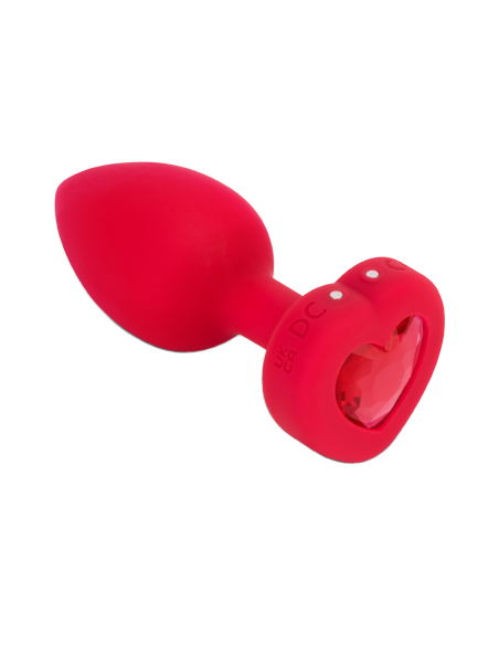 PLUG JOYA VIBRADOR FORMA CORAZÓN ML ROJO