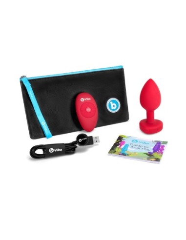 PLUG JOYA VIBRADOR FORMA CORAZÓN ML ROJO