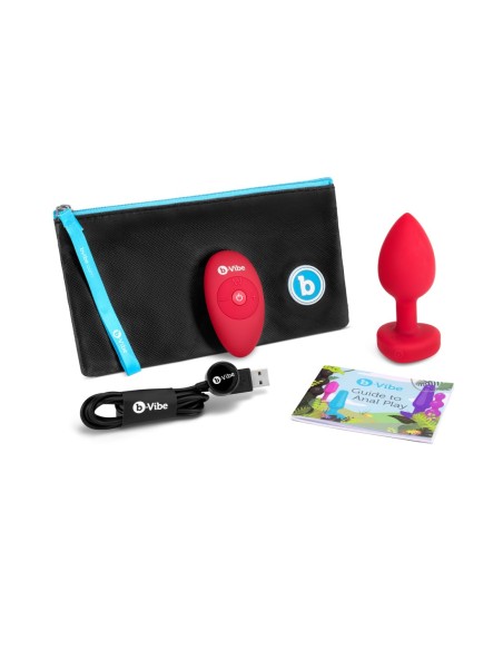 PLUG JOYA VIBRADOR FORMA CORAZÓN ML ROJO