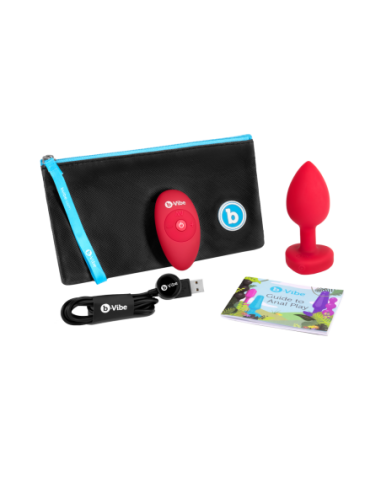 PLUG JOYA VIBRADOR FORMA CORAZÓN ML ROJO