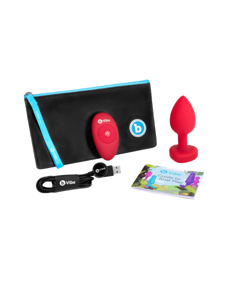 PLUG JOYA VIBRADOR FORMA CORAZÓN ML ROJO