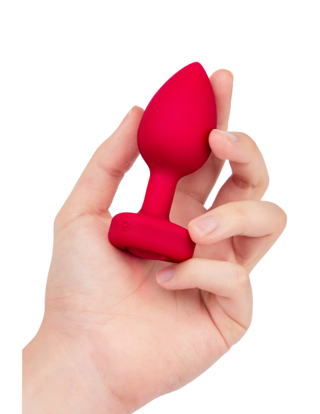 PLUG JOYA VIBRADOR FORMA CORAZÓN ML ROJO