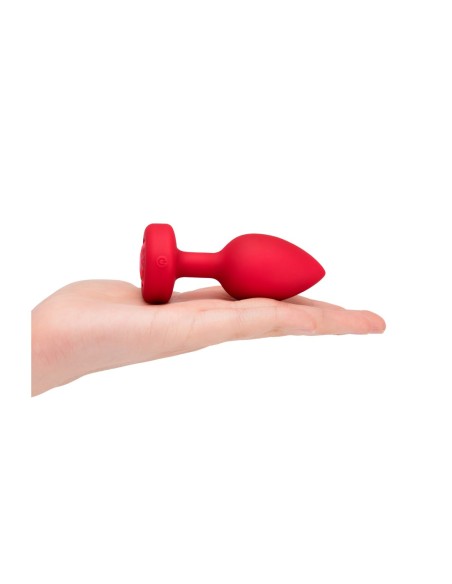 PLUG JOYA VIBRADOR FORMA CORAZÓN ML ROJO