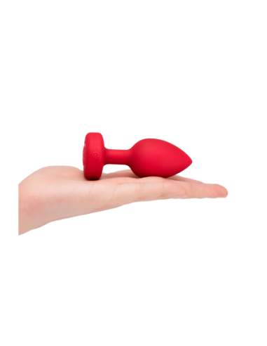 PLUG JOYA VIBRADOR FORMA CORAZÓN ML ROJO