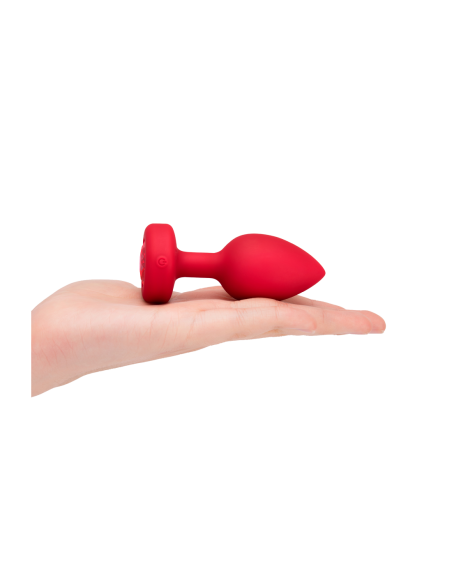 PLUG JOYA VIBRADOR FORMA CORAZÓN ML ROJO