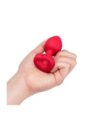PLUG JOYA VIBRADOR FORMA CORAZÓN ML ROJO