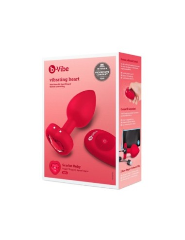 PLUG JOYA VIBRADOR FORMA CORAZÓN ML ROJO
