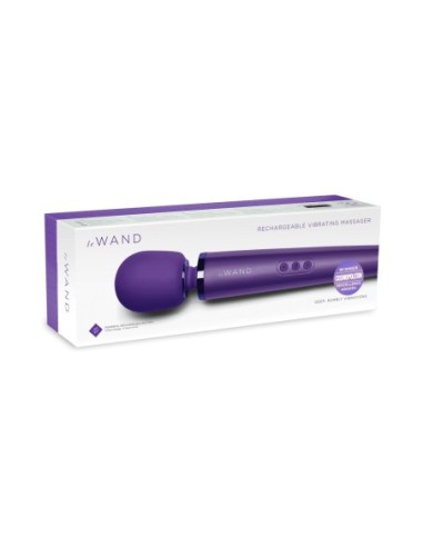 MASAJEADOR RECARGABLE LE WAND MORADO