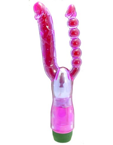 XCEL VIBRADOR DOBLE PENETRANTE MORADO