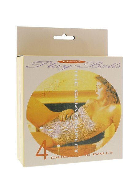 4 PIEZAS. BOLAS DUOTONO