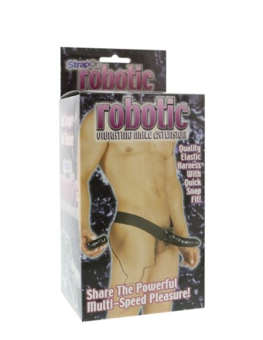 CORREA MASCULINO ROBÓTICO NEGRO