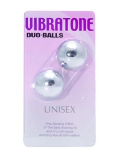 VIBRATONE DUO BOLAS PLATA BLÍSTER 2