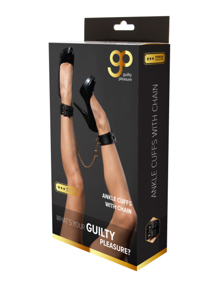 TOBILLERAS GP PREMIUM CON CADENA NEGRO