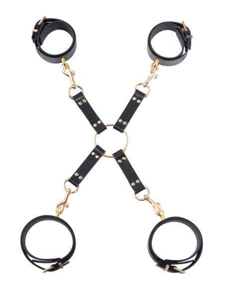 CONJUNTO DE CORBATA DE CERDO GP PREMIUM NEGRO