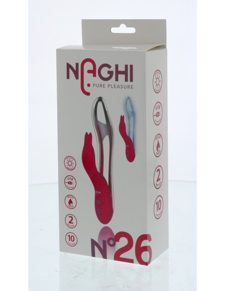 VIBRADOR ILUMINADO RECARGABLE NO.26 DE NAGHI