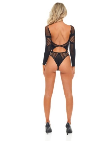 BODYSTOCKING ON NEGRO, OS