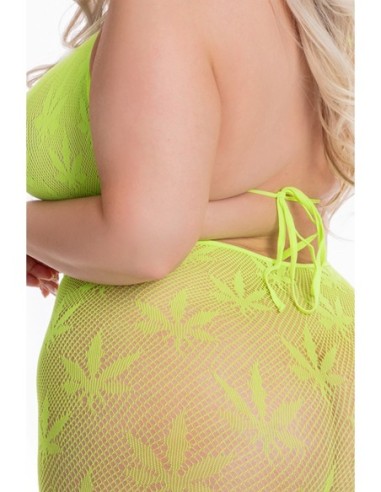 ALL SOBRE LEAF BRA SET VERDE, TALLA GRANDE