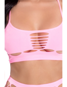 CONJUNTO DE SUJETADOR 2 PIEZAS NEON DREAMS ROSA, OS 2