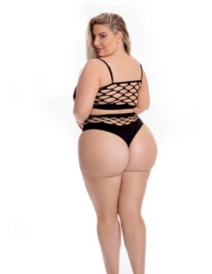 CONJUNTO DE SUJETADOR NEON DREAMS 2 PIEZAS NEGRO, TALLA... 2