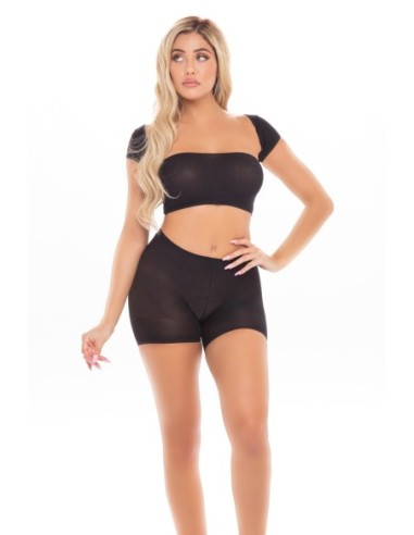 ON YOUR MIND JUEGO CORTO DE 3 PIEZAS NEGRO, OS