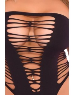 BODY SIN COSTURAS JUICEBOX NEGRO, TALLA GRANDE 2