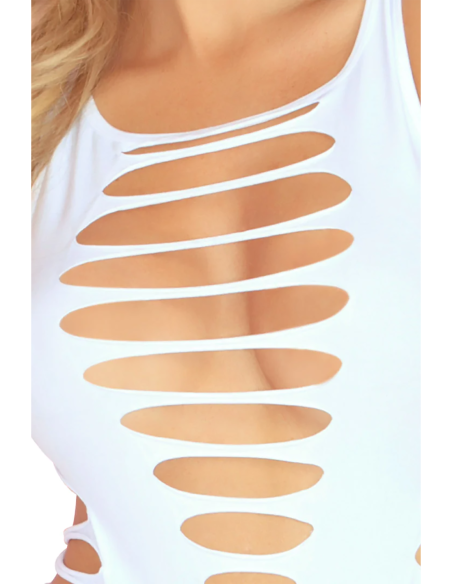 SLICE AND DICE VESTIDO SIN COSTURAS BLANCO, OS