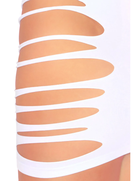 SLICE AND DICE VESTIDO SIN COSTURAS BLANCO, OS