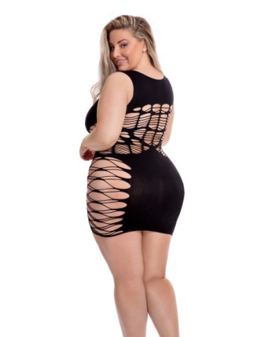 VESTIDO DYNAMITE DIVA NEGRO, TALLA GRANDE