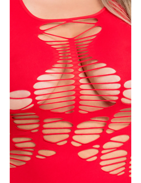 VESTIDO DYNAMITE DIVA ROJO, TALLA GRANDE