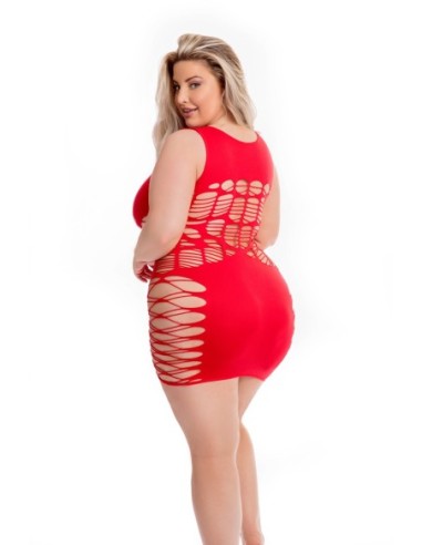 VESTIDO DYNAMITE DIVA ROJO, TALLA GRANDE
