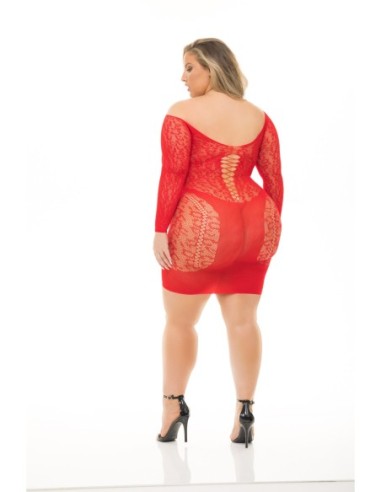 VESTIDO ANIMAL INSIDE ROJO TALLA GRANDE